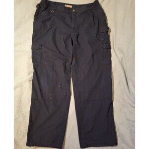 5.11 TACTICAL Taclite Pro Cargo Pants Men 44x31 Navy Ripstop *small spots*